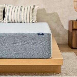 LIFEMENT 10 Inch Queen Graphite Infused Memory Foam Mattress in a Box | Medium Firm Bed, Fiberglass Free, CertiPUR-US & Oeko-TEX Certified Foam, Pressure Relief Comfort